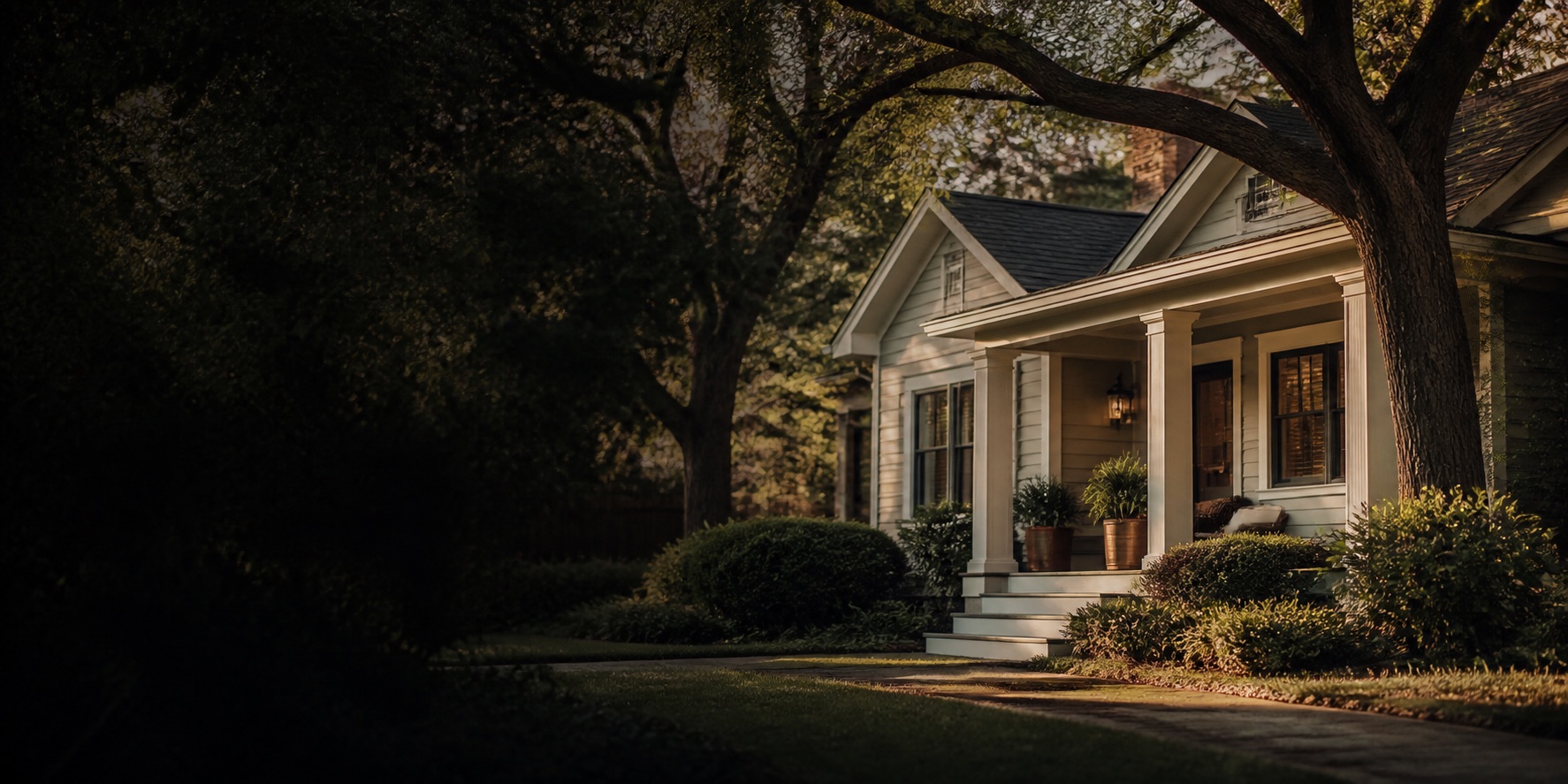 A welcoming Houston home shaded by mature trees